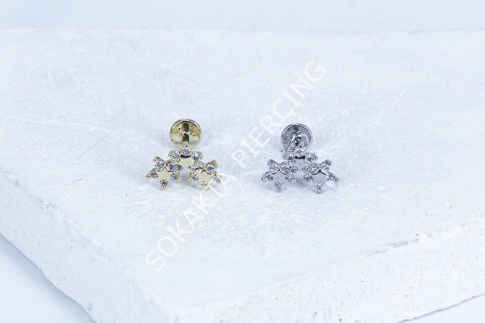 G188 - 6MM ARKASI DÜZ TRAGUS Gold