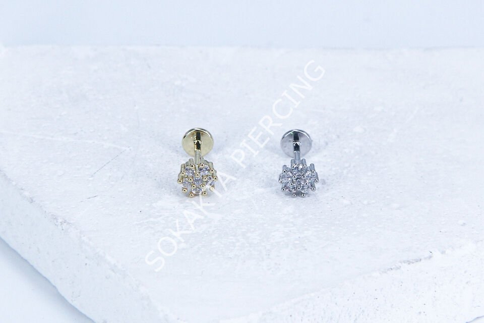 G189 - 6MM ARKASI DÜZ TRAGUS Gold