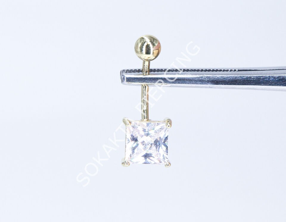 F48 - GÖBEK PİERCİNGİ Silver