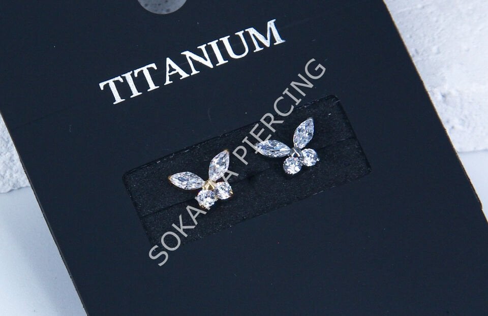 M131-132- TITANIUM Silver
