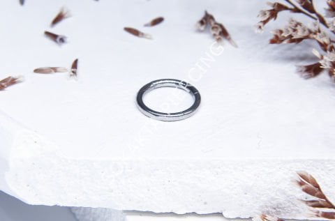 8 MM TAM TUR HALKA PİERCİNG Silver