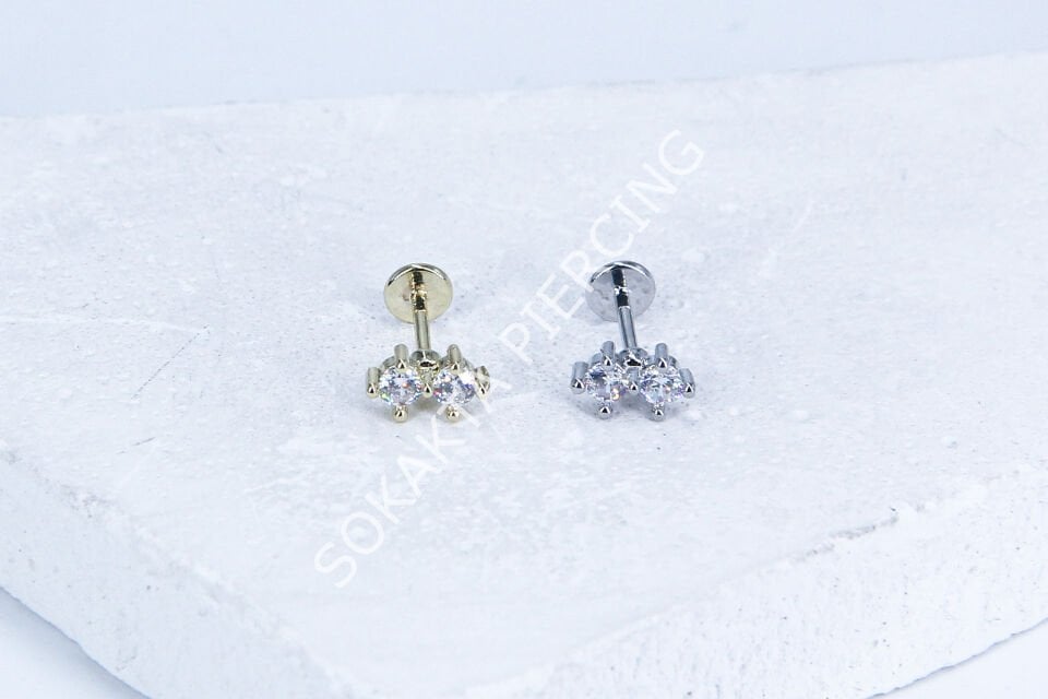 G205 - 6MM ARKASI DÜZ TRAGUS Gold