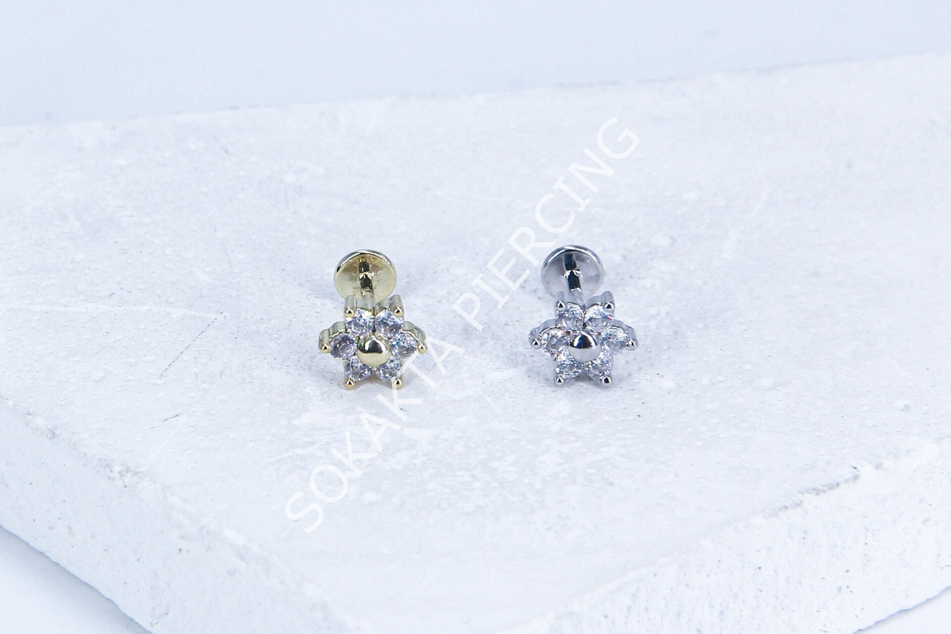 G207 - 6MM ARKASI DÜZ TRAGUS Silver