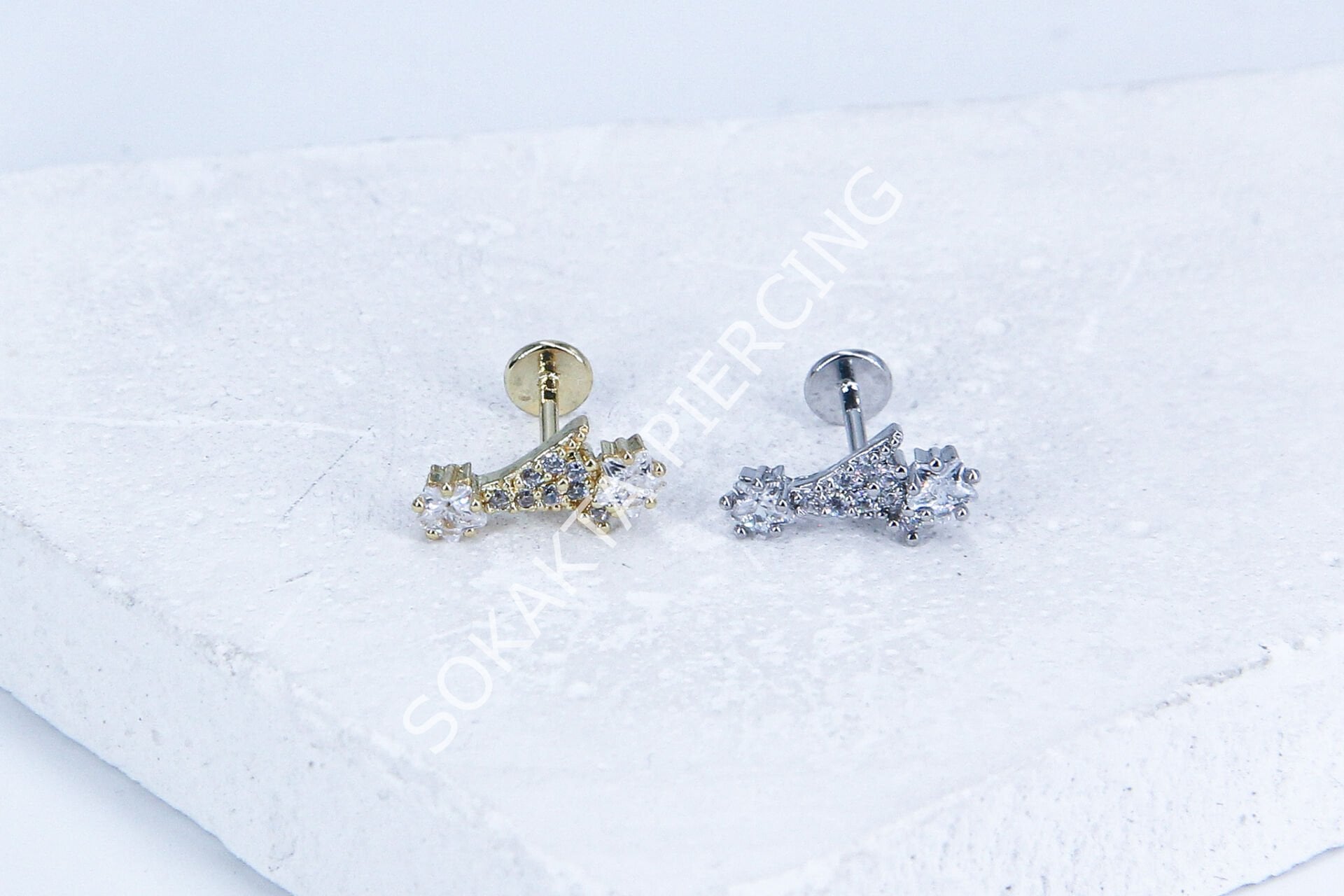 G208 - 6MM ARKASI DÜZ TRAGUS Gold