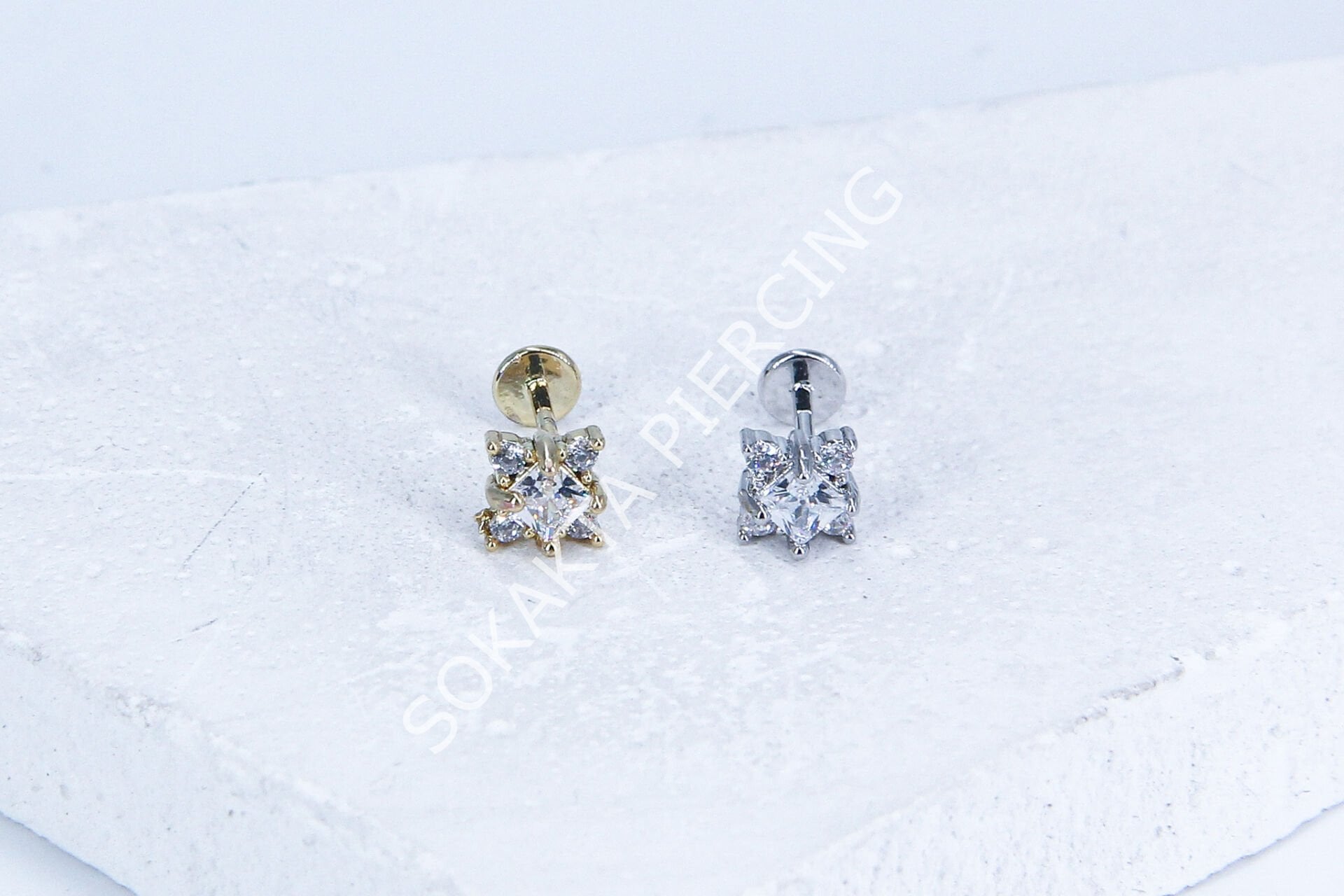 G211 - 6MM ARKASI DÜZ TRAGUS Silver