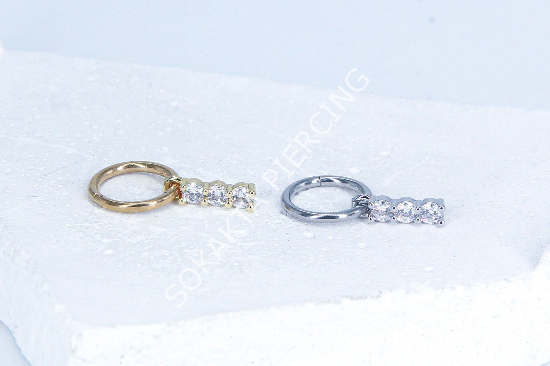 E165 - 8MM HALKA Silver