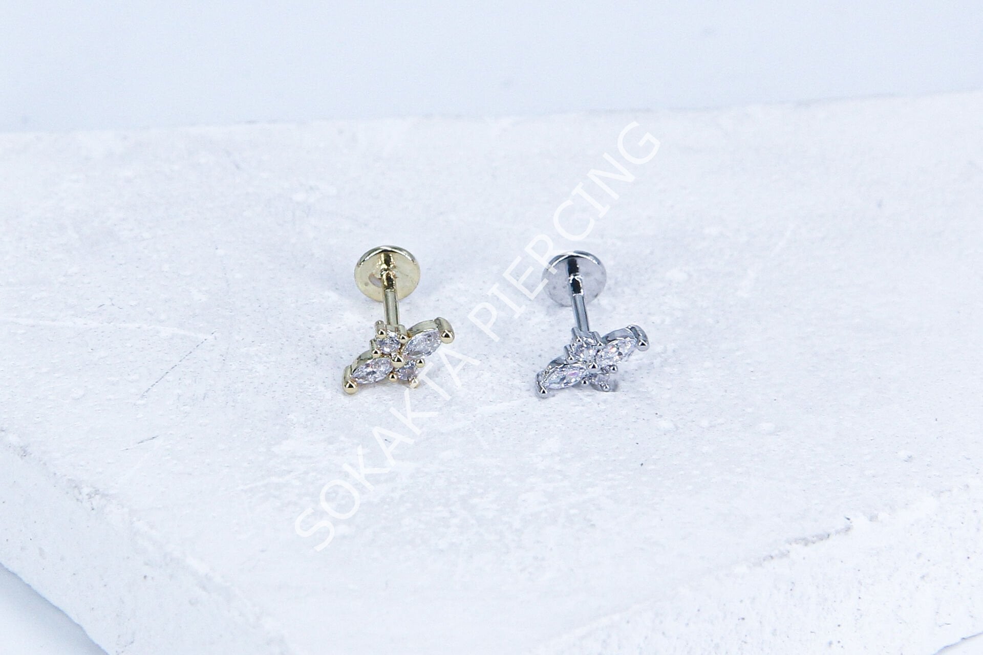G214 - 6MM ARKASI DÜZ TRAGUS Silver