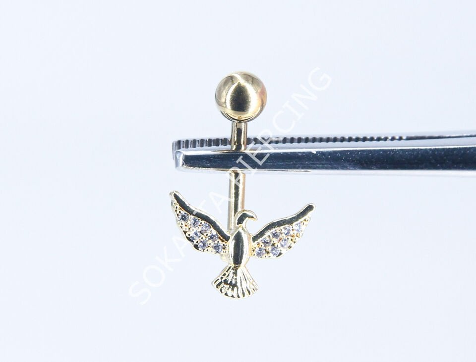 F178-179 - GÖBEK PİERCİNGİ Silver