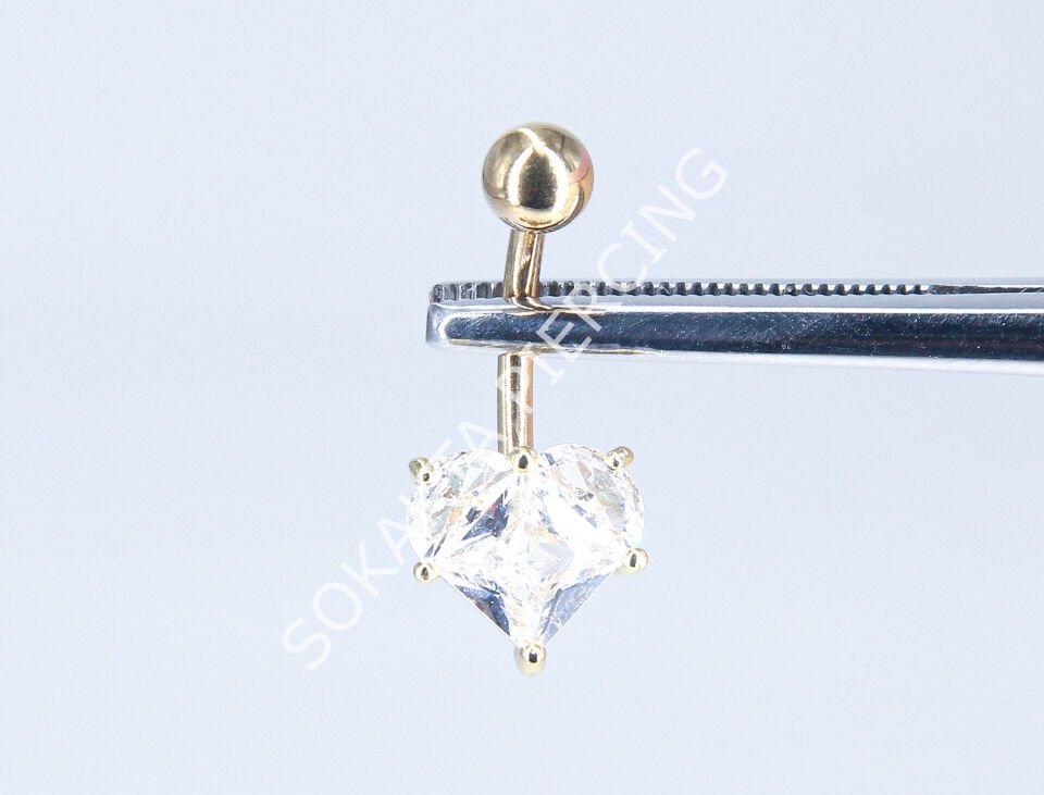 F184-185 - GÖBEK PİERCİNGİ Silver