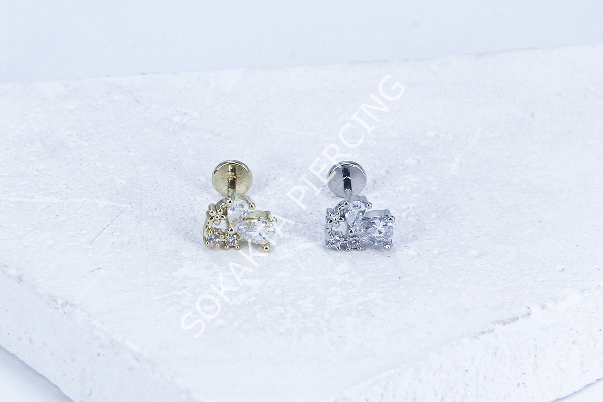 G222 - 6MM ARKASI DÜZ TRAGUS Gold