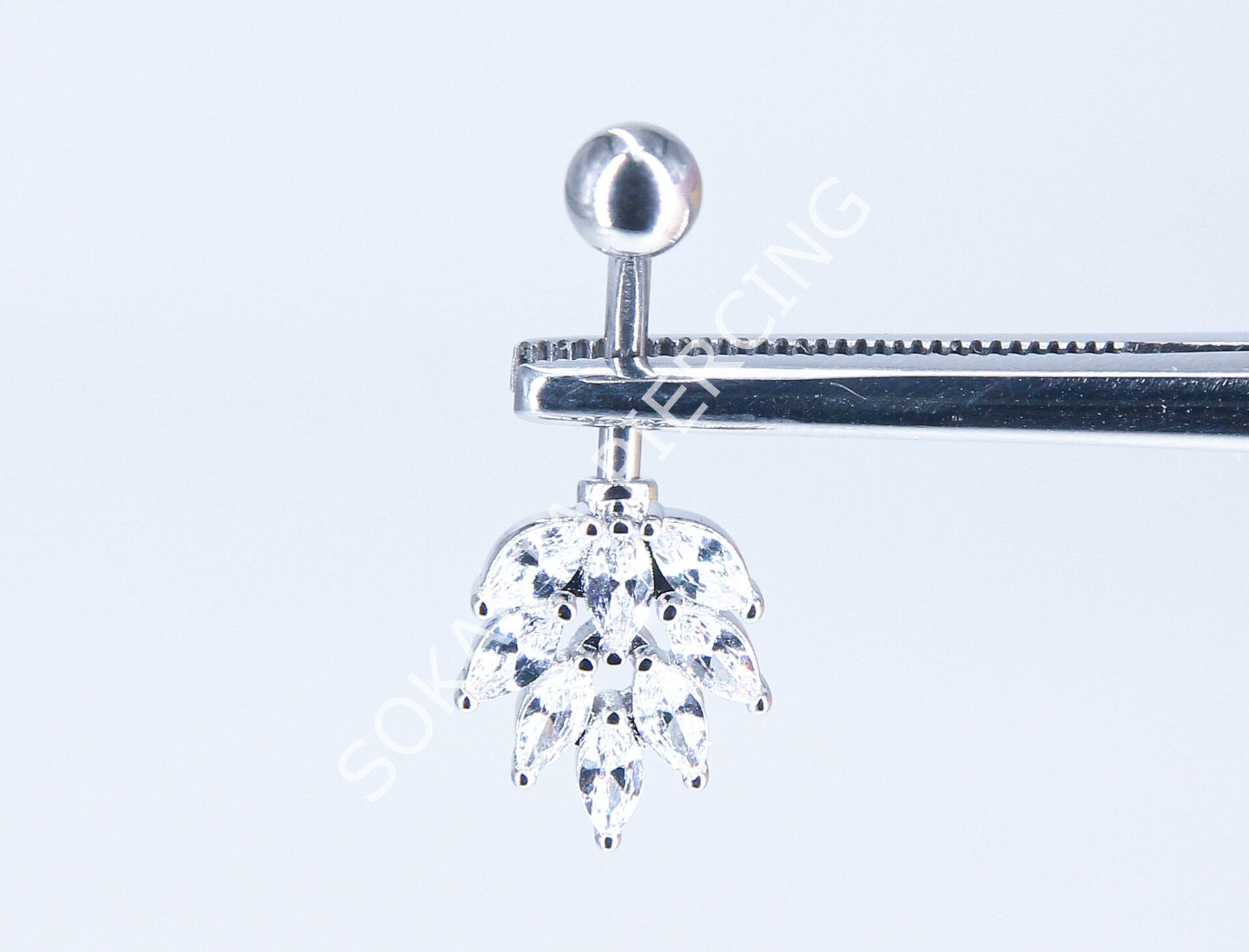 F190-191 - GÖBEK PİERCİNGİ Silver