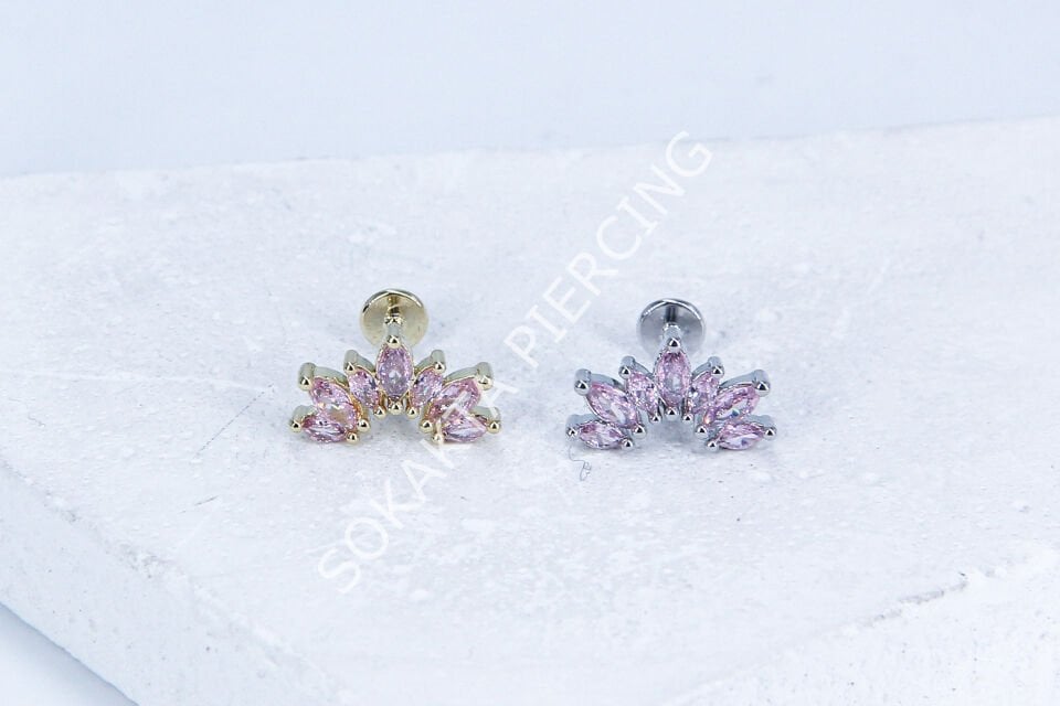 G223 - 6MM ARKASI DÜZ TRAGUS Silver