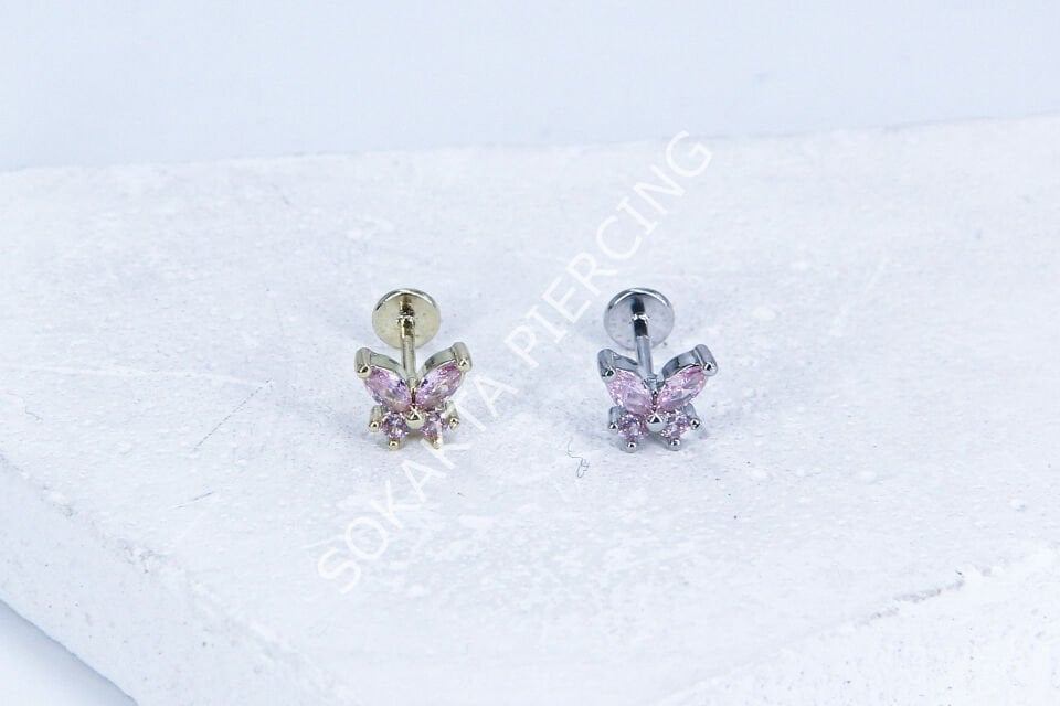 G224 - 6MM ARKASI DÜZ TRAGUS Gold