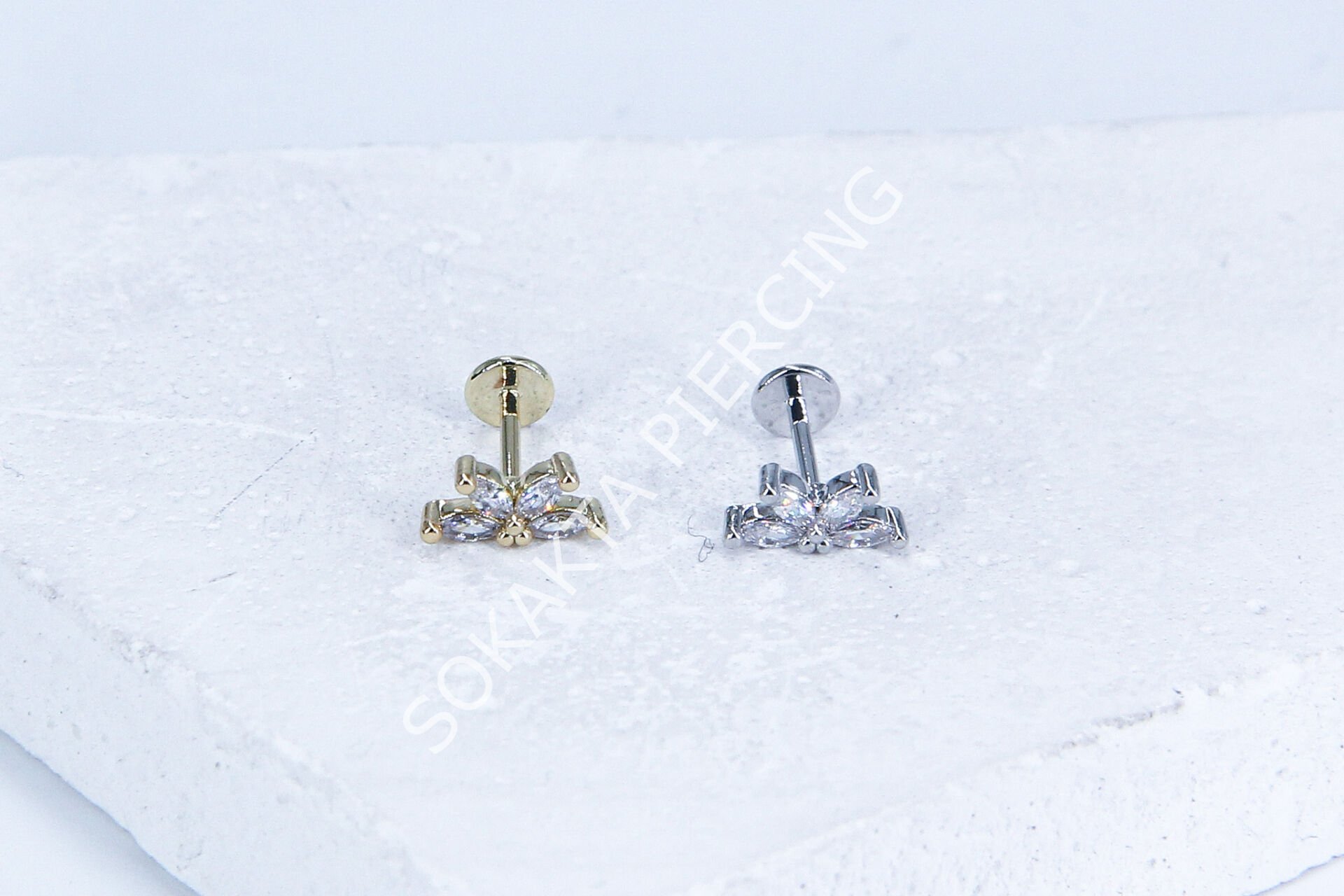 G225 - 6MM ARKASI DÜZ TRAGUS Silver