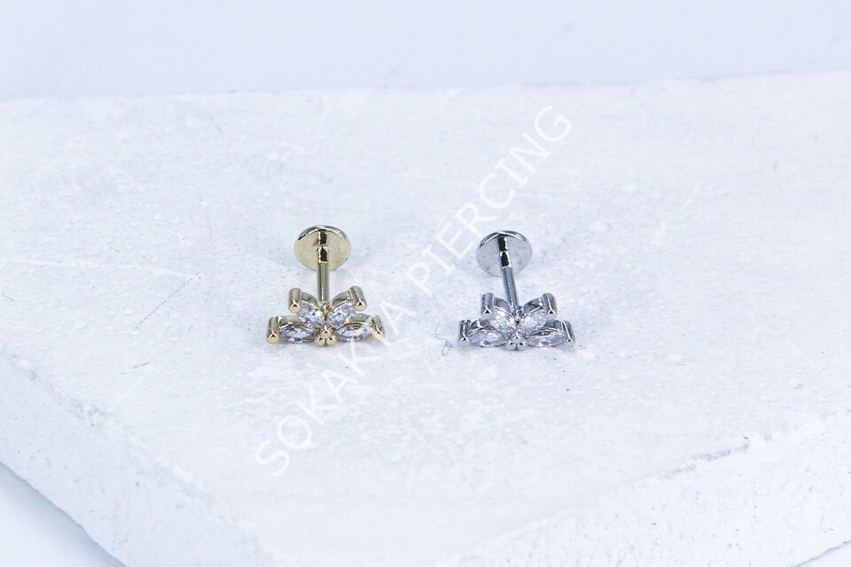G225 - 6MM ARKASI DÜZ TRAGUS Silver