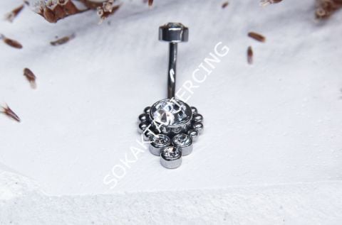 F41 - GÖBEK PİERCİNGİ Silver