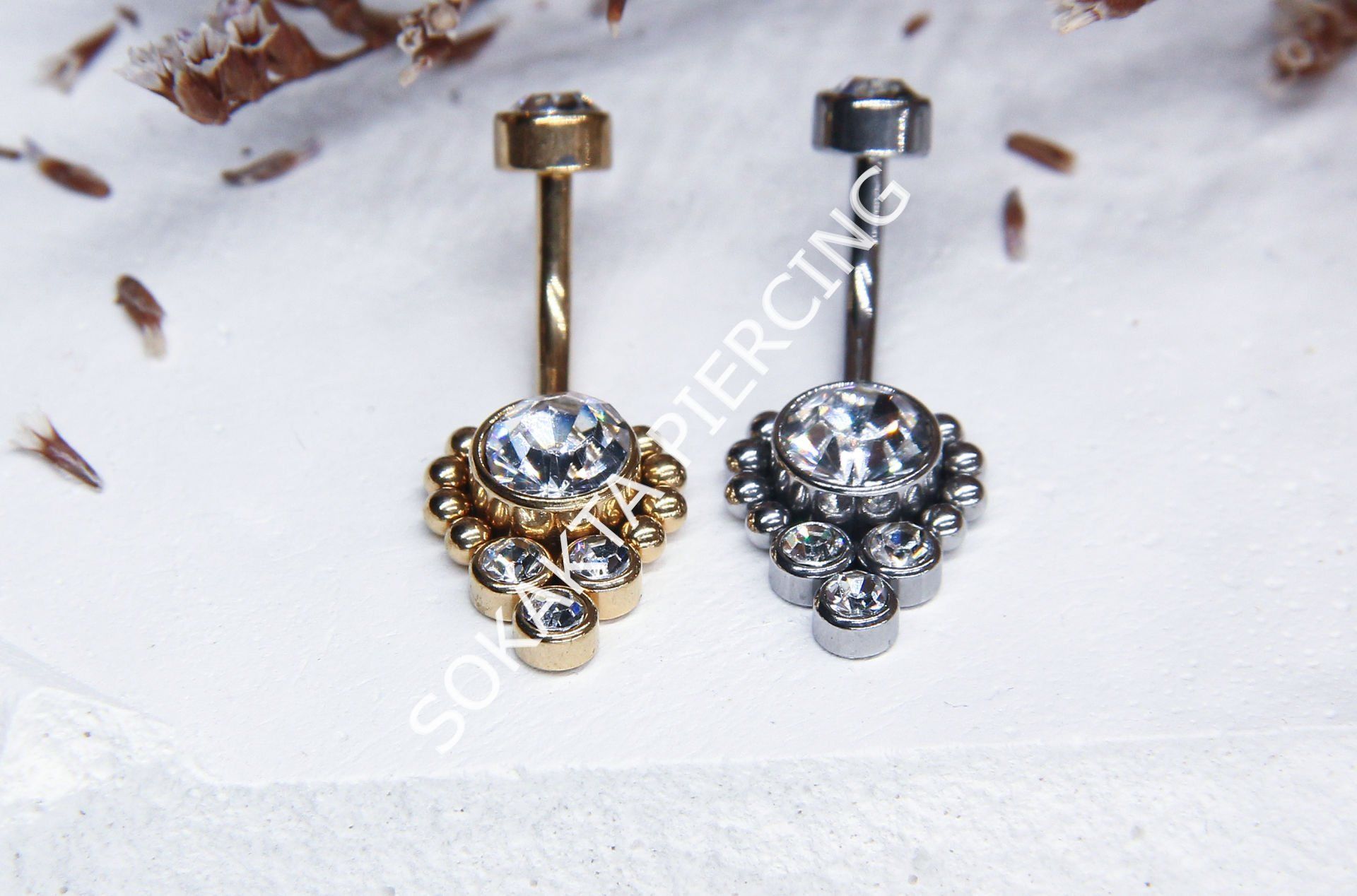 F41 - GÖBEK PİERCİNGİ Silver