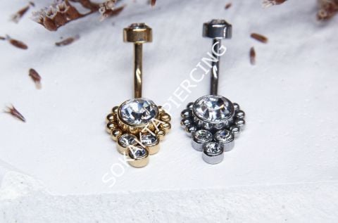 F41 - GÖBEK PİERCİNGİ Silver