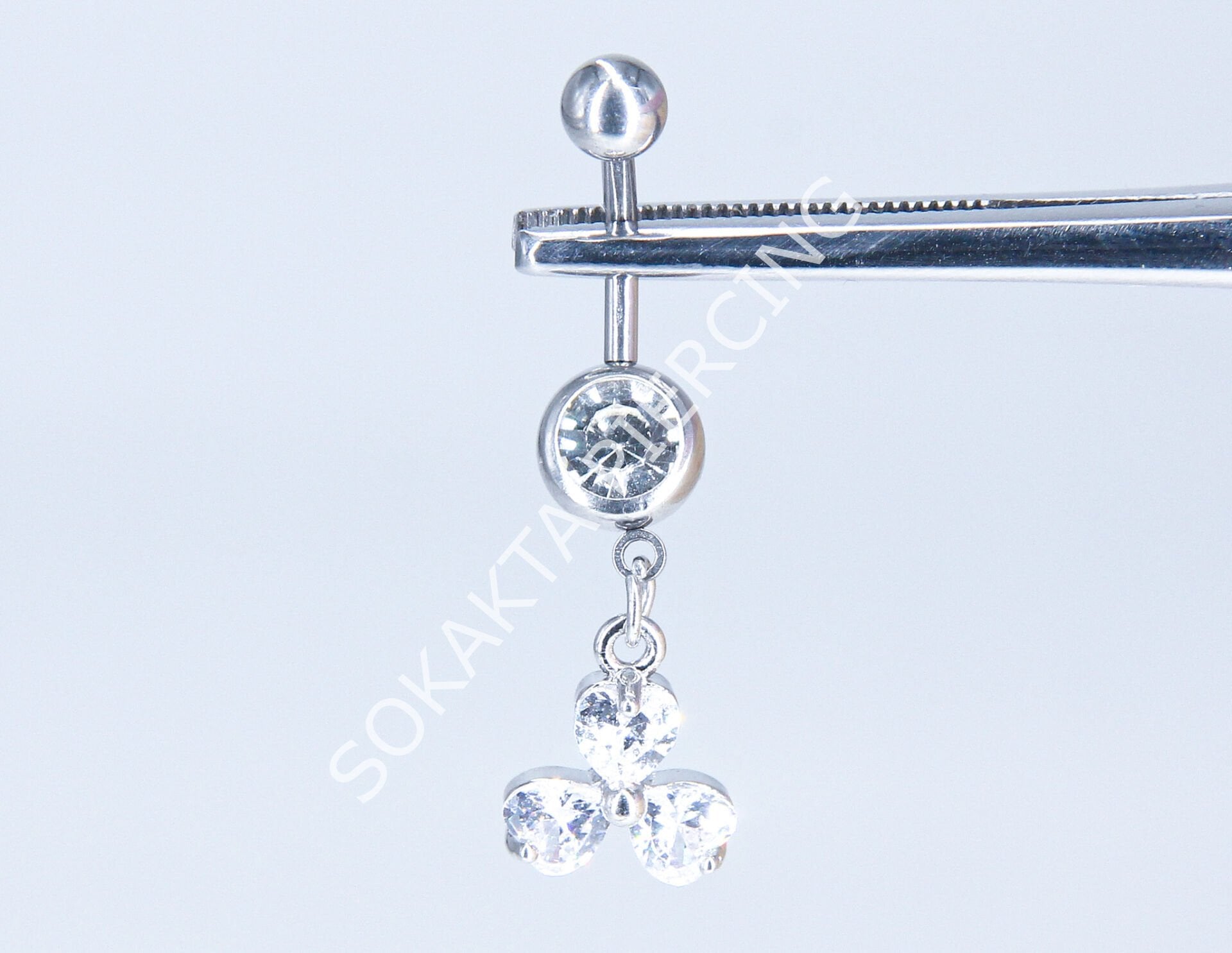 F198-199 - GÖBEK PİERCİNGİ Silver