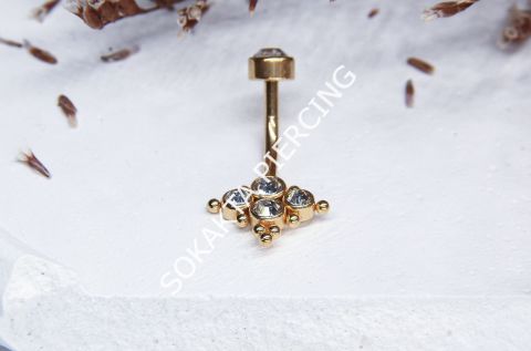 F42 - GÖBEK PİERCİNGİ Silver