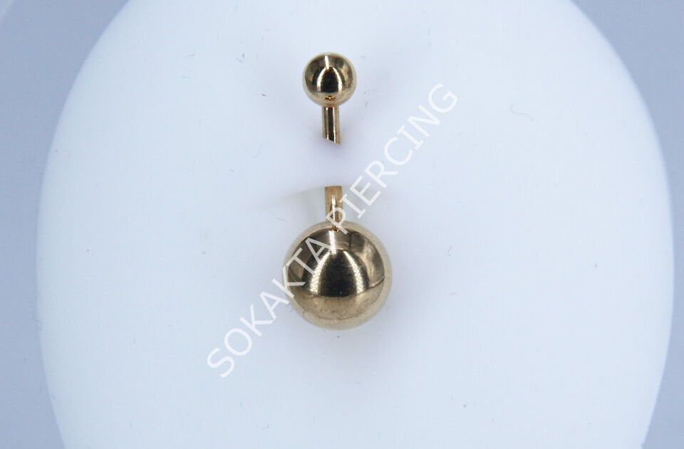 F217 - İLK DELİM GÖBEK PİERCİNG TOPU 10 MM