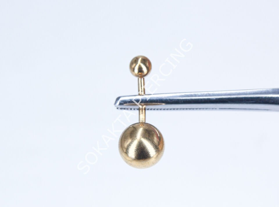 F199 - İLK DELİM GÖBEK PİERCİNG TOPU 10 MM