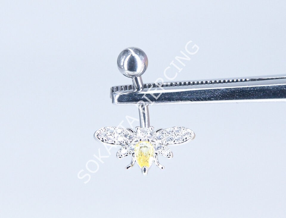 F200-201 - GÖBEK PİERCİNGİ Silver