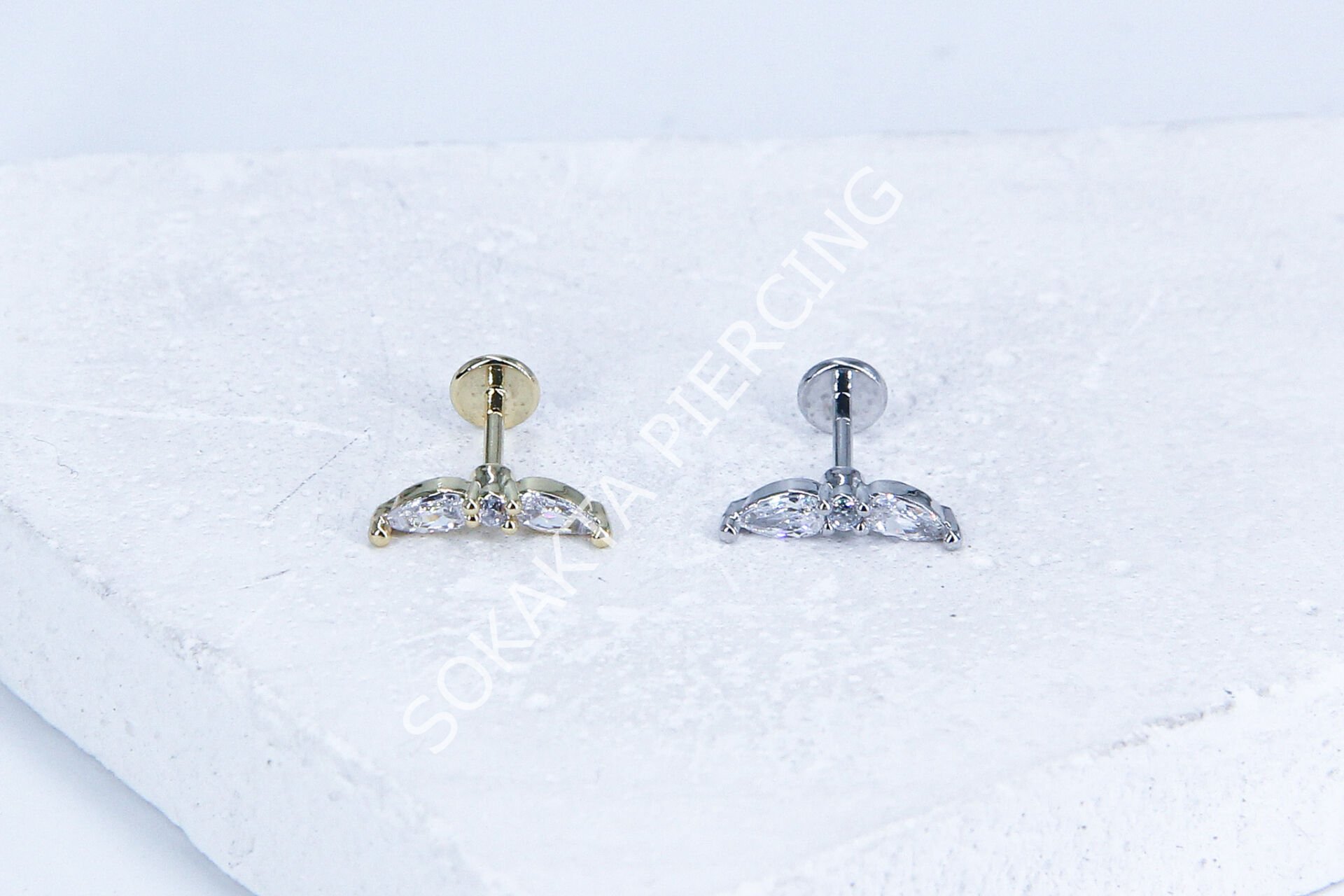G227 - 6MM ARKASI DÜZ TRAGUS Gold