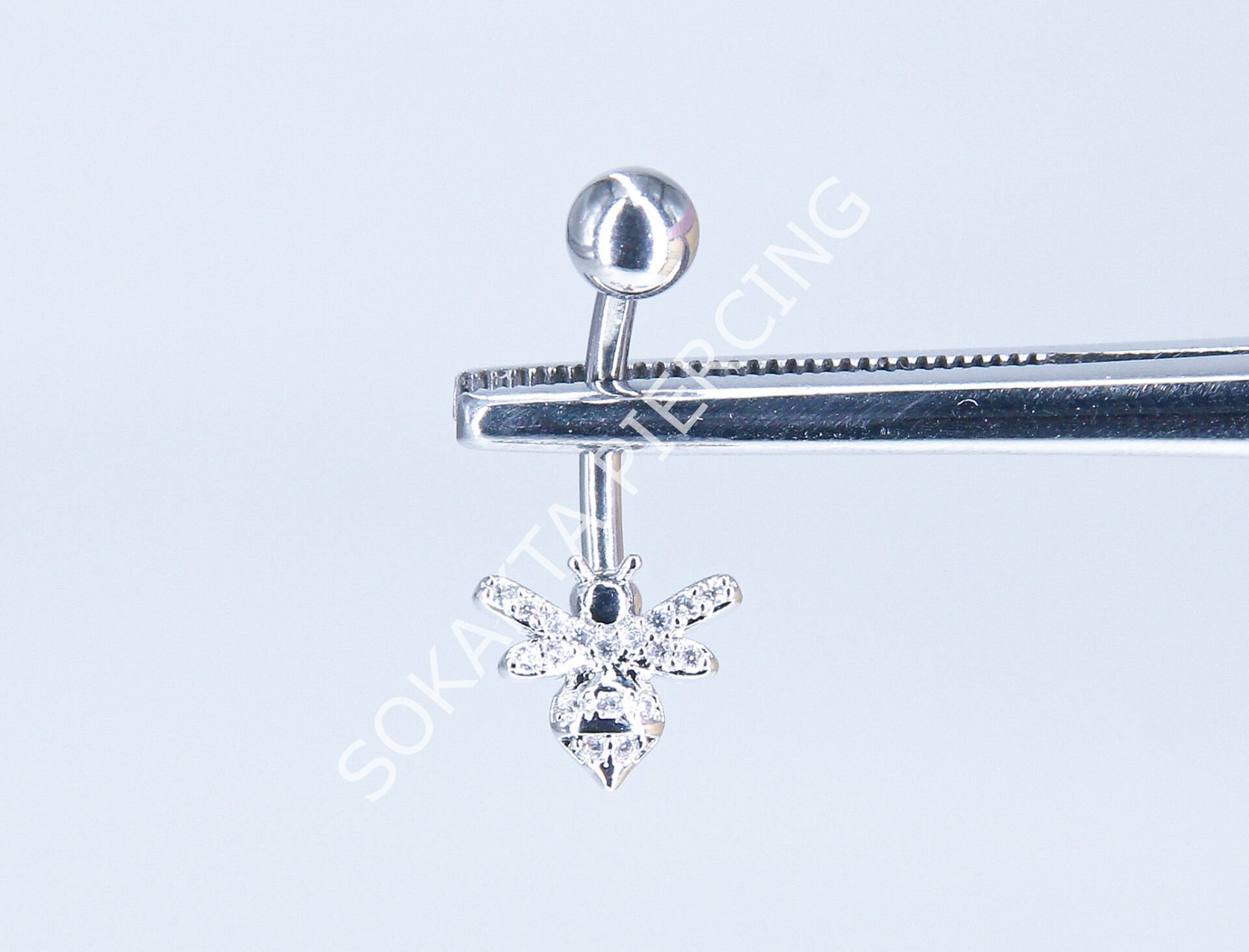 F204-205- GÖBEK PİERCİNGİ Silver