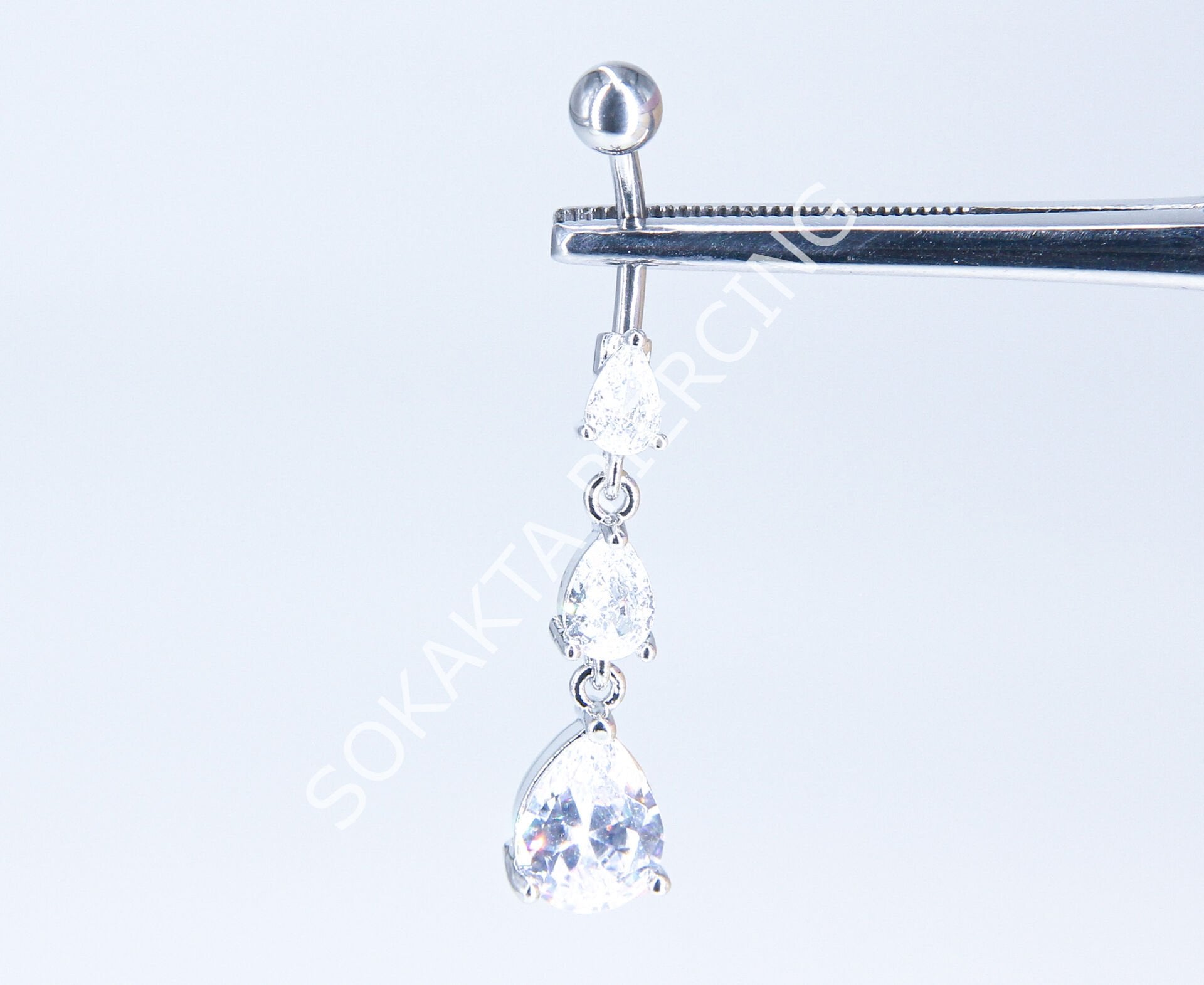 F208-209- GÖBEK PİERCİNGİ Silver