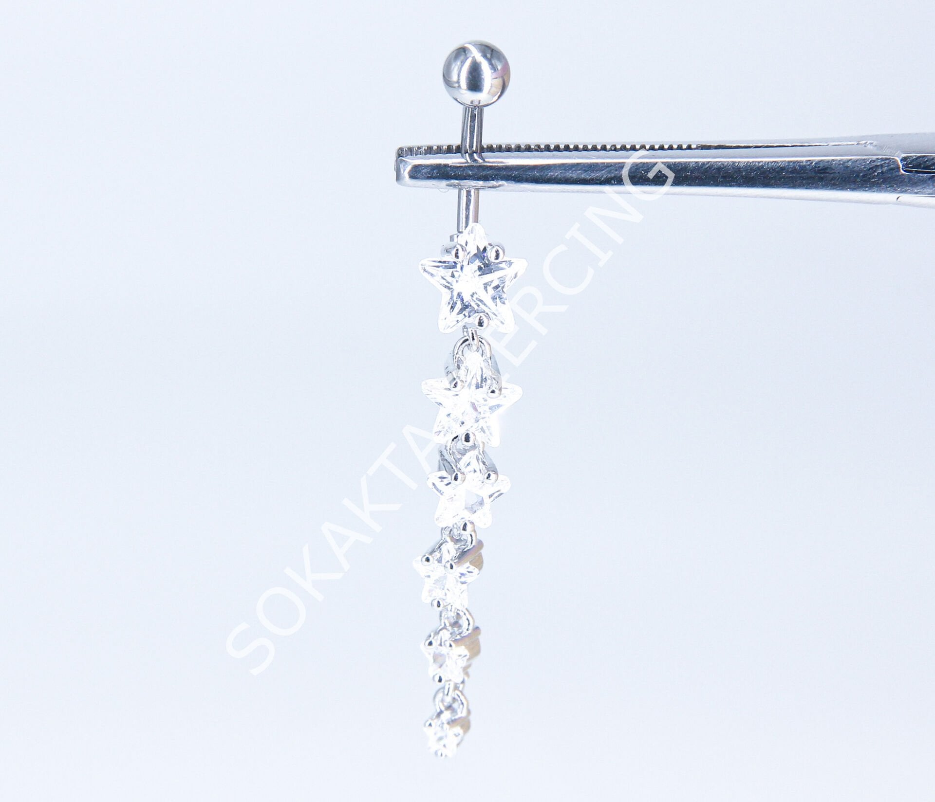 F210-211- GÖBEK PİERCİNGİ Silver