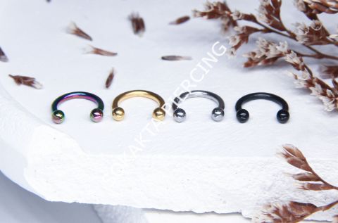 6 MM Yarım Halka Piercing Gold