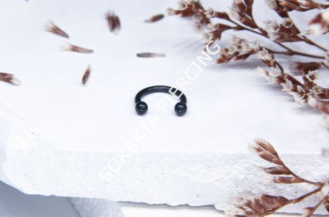 6 MM Yarım Halka Piercing Silver