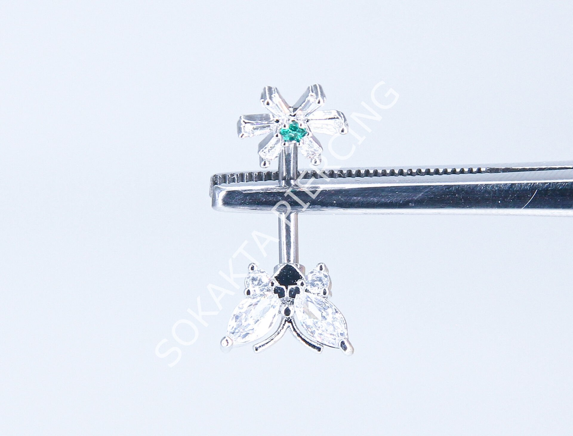 F214- GÖBEK PİERCİNG Silver