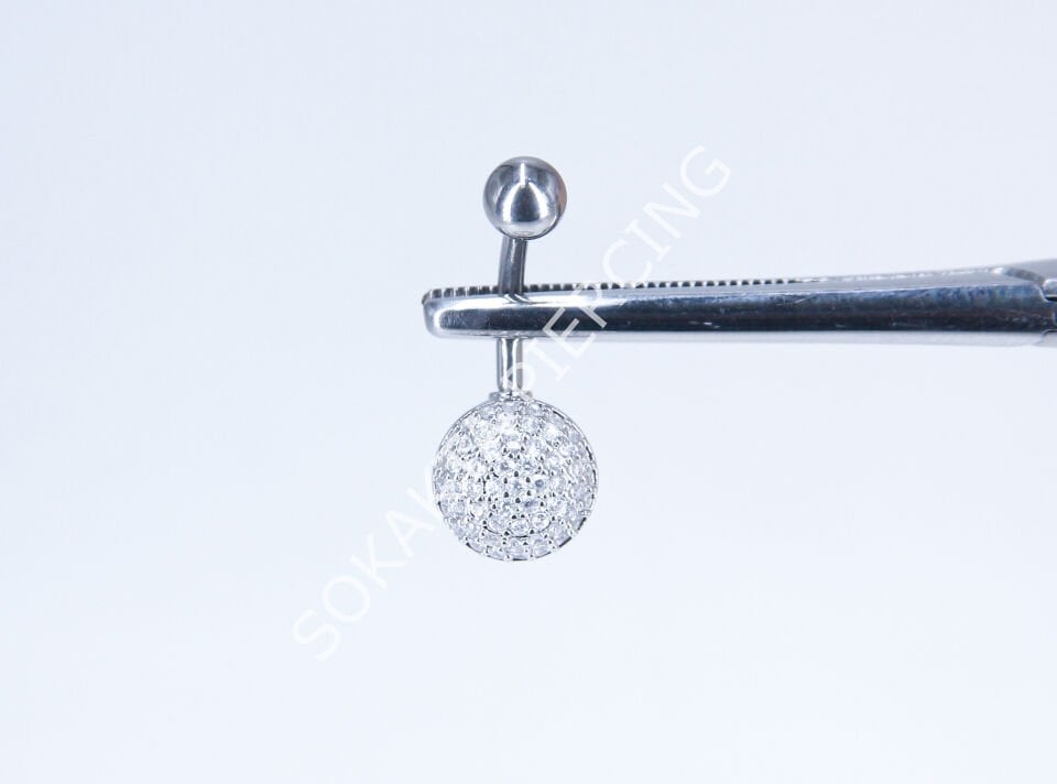 F13 - GÖBEK PİERCİNG Silver