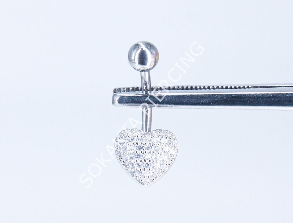 F212-213- GÖBEK PİERCİNG Silver