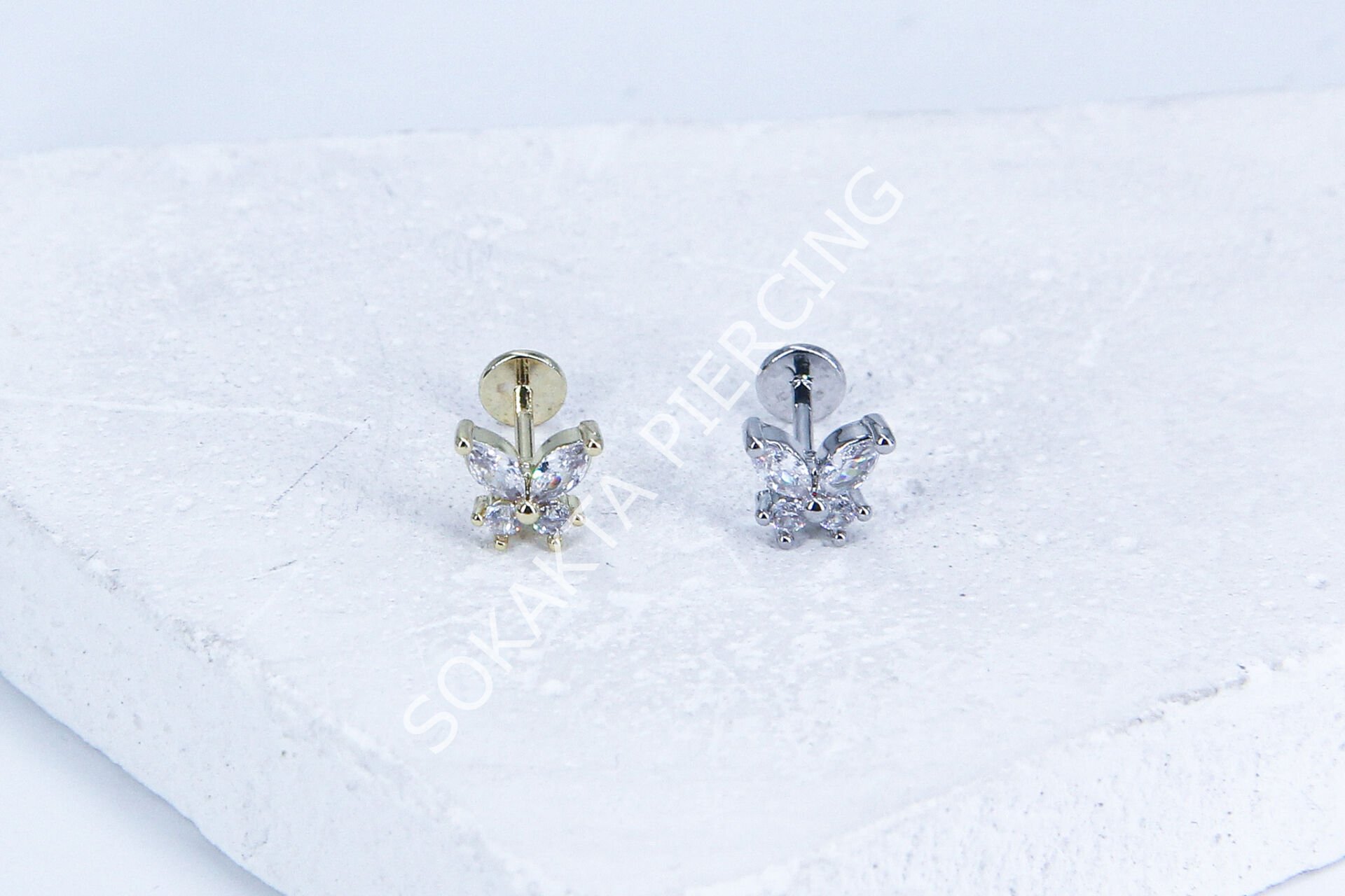 G235 - 6MM ARKASI DÜZ TRAGUS Gold
