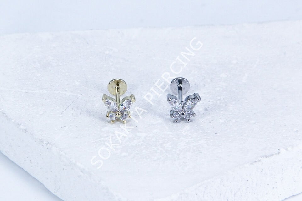 G235 - 6MM ARKASI DÜZ TRAGUS Gold