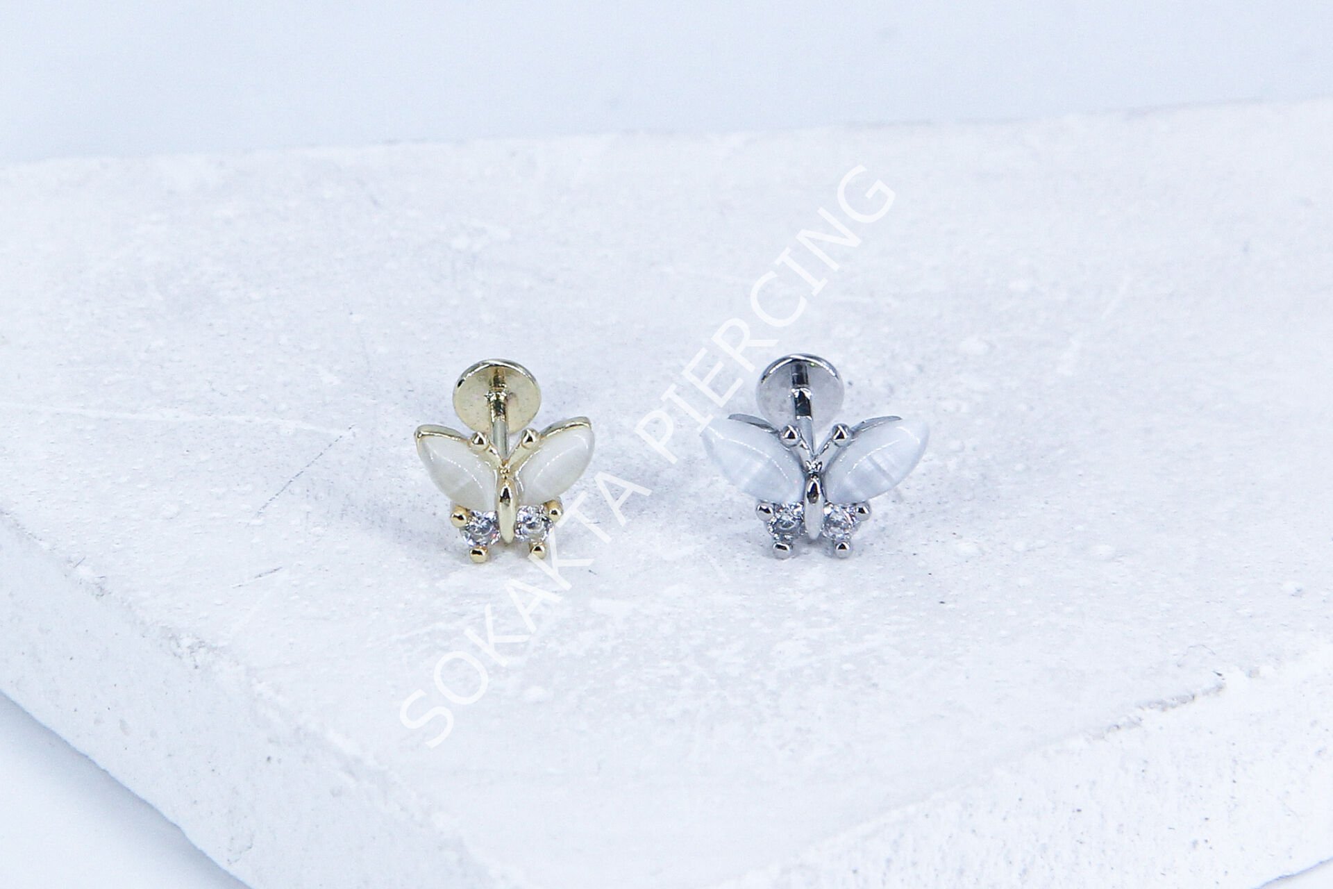 G236 - 6MM ARKASI DÜZ TRAGUS Gold