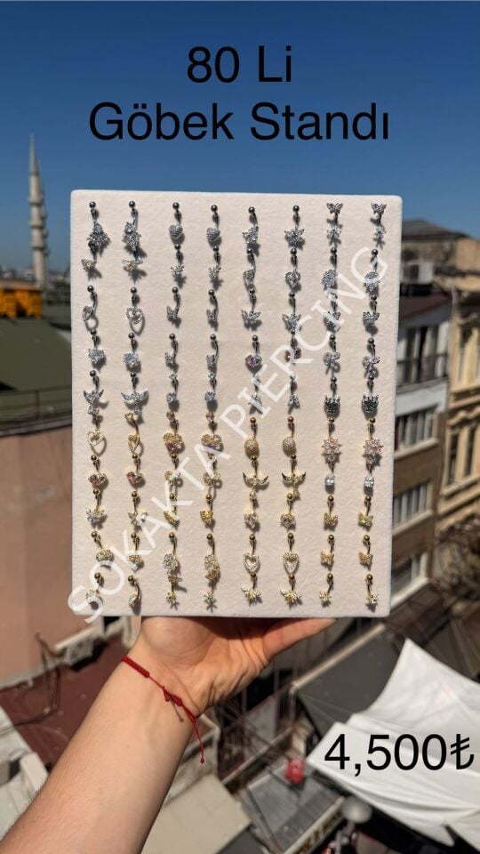 80 ADET KREM RENK GÖBEK STANDI