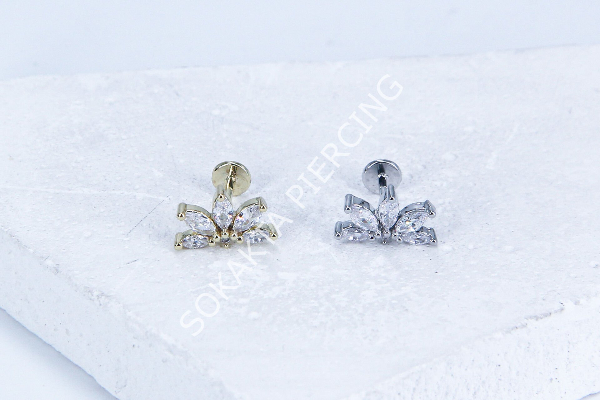 G237 - 6MM ARKASI DÜZ TRAGUS Silver