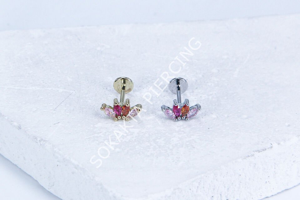G242- 6MM ARKASI DÜZ TRAGUS Gold