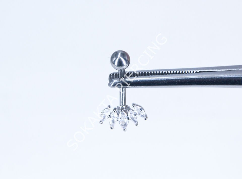 F24 - GÖBEK PİERCİNGİ Silver