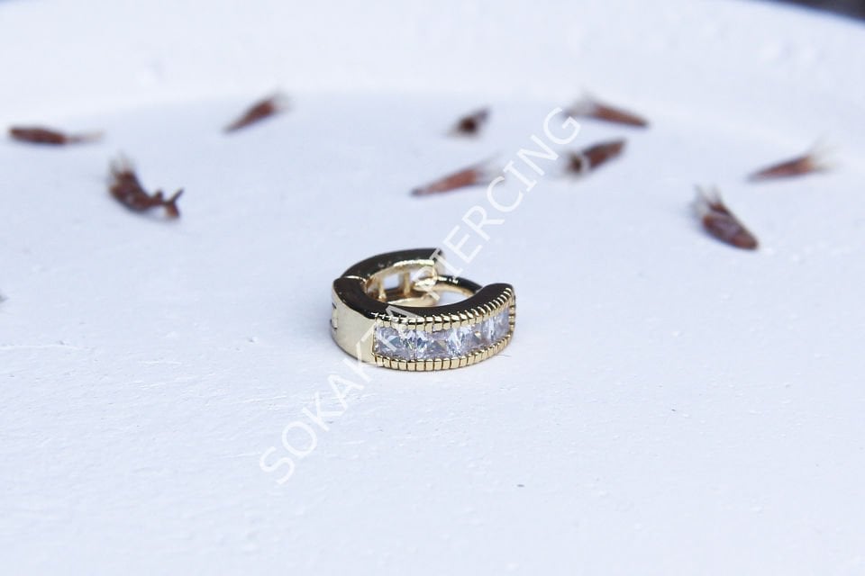E88 - 6MM TRAGUS HALKA Gold