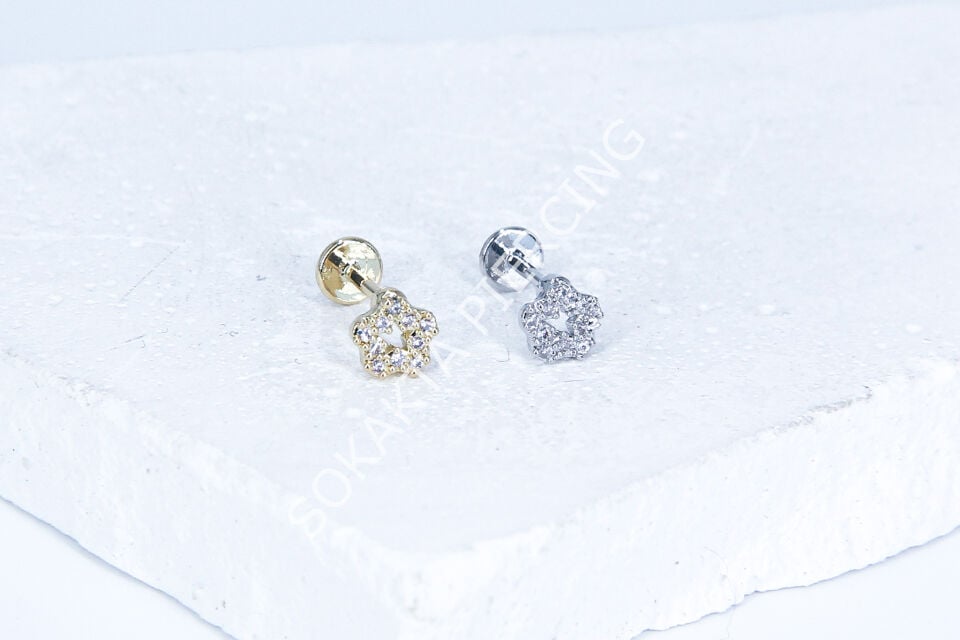 G90 - 6 MM ARKASI DÜZ TRAGUS Silver