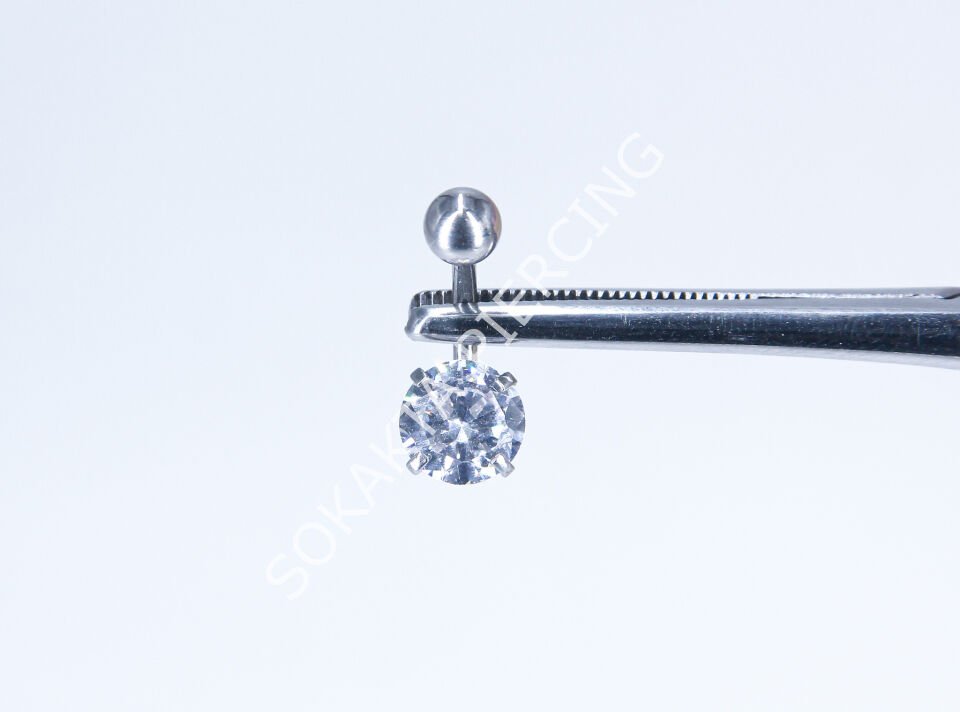 F36-37 - GÖBEK PİERCİNGİ Silver
