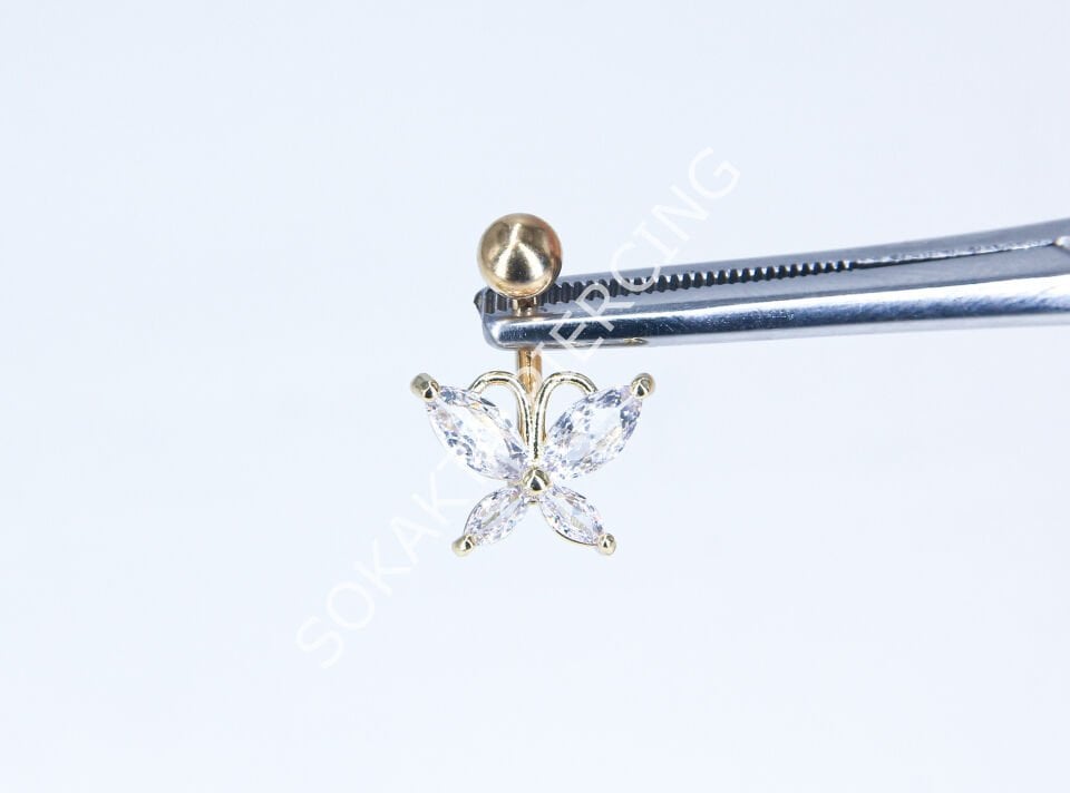 F43 - GÖBEK PİERCİNGİ Gold
