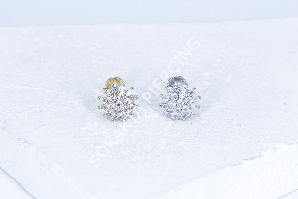 G255- 6 MM ARKASI DÜZ TRAGUS Silver