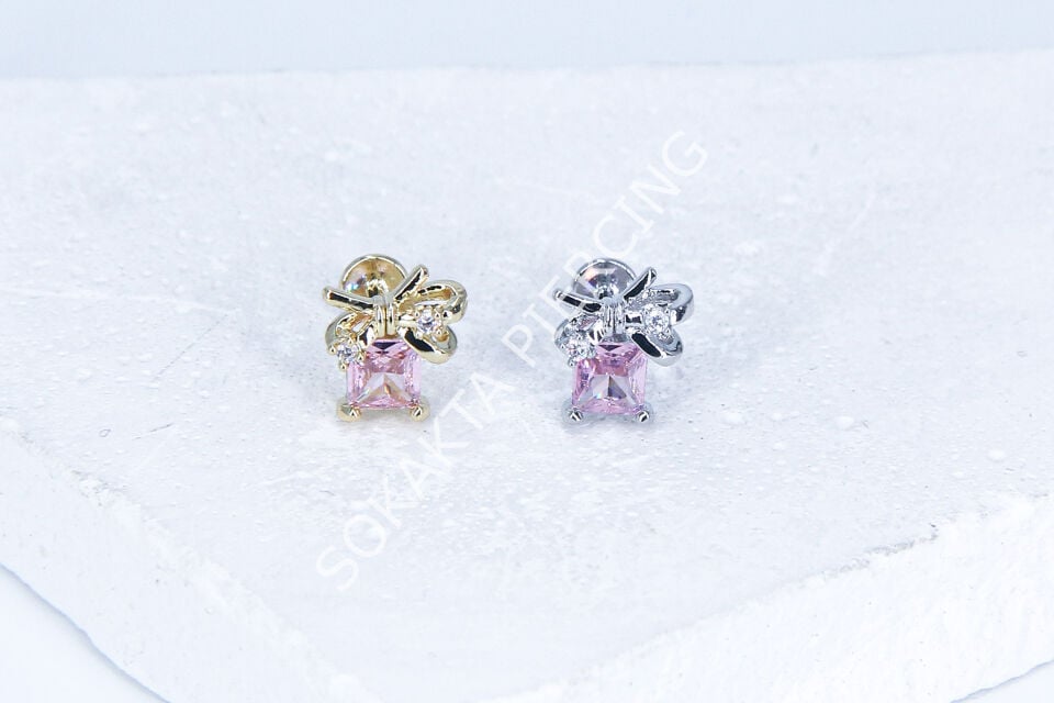 G256- 6 MM ARKASI DÜZ TRAGUS Silver