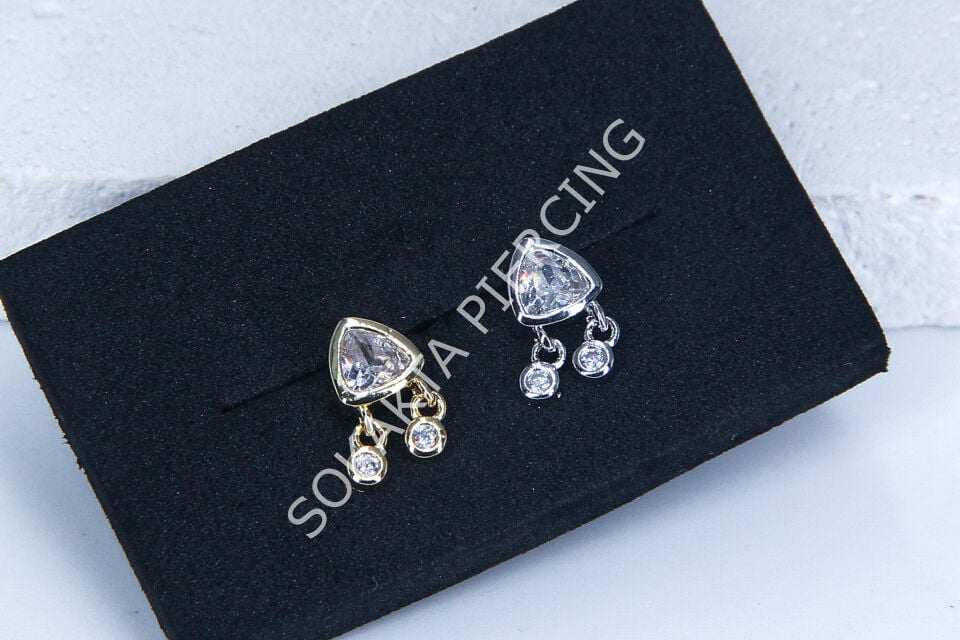 G269- 6 MM ARKASI DÜZ TRAGUS Silver